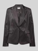 Milano Italy Regular Fit Blazer mit Reverskragen in Black, Größe 34