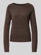 Vero Moda Langärmeliger Strickpullover Modell 'DOFFY' in Mittelbraun, ...