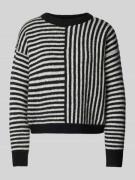 Vero Moda Regular Fit Strickpullover mit Streifenmuster Modell 'URANUS...