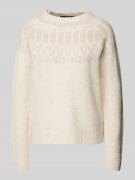 Vero Moda Norweger Pullover Modell 'SIMONE' in Beige, Größe L