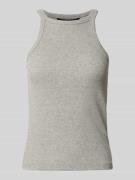 Vero Moda Top mit Rundhalsausschnitt aus Baumwolle Modell 'CHLOE' in H...