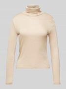 Vero Moda Langarmshirt mit Glitzer-Effekt Modell 'SARAH' in Silber Mel...