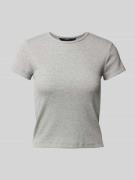 Vero Moda Shaped Fit T-Shirt mit Metall-Effekt-Garn Modell 'CHLOE' in ...