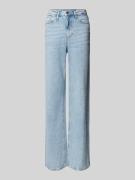 Vero Moda Wide Fit High-Waist-Jeans mit Strassstein-Besatz Modell 'TES...