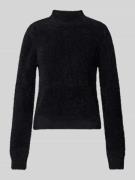 Only Regular Fit Strickpullover mit Mock-Neck Modell 'PIUMO' in Black,...