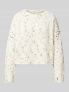 Only Strickpullover mit Rundhalsausschnitt Modell 'GRACIE' in Weiss, G...