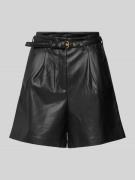 Only Shorts aus Kunstleder Modell 'HEIDI' in Black, Größe L