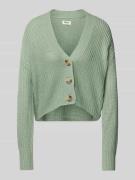 Only Cardigan mit V-Ausschnitt Modell 'CAROL' in Mint, Größe L