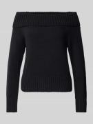 Noisy May Strickpullover mit Carmen-Ausschnitt Modell 'LIMA' in Black,...