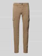 MAC Tapered Fit Cargohose mit Gürtelschlaufen Modell 'Driver' in Beige...