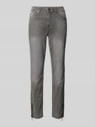 MAC Skinny Fit Jeans im 5-Pocket-Design in Mittelgrau, Größe 38/26