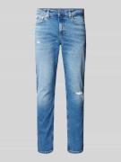 Calvin Klein Jeans Slim Tapered Fit Jeans im Destroyed-Look in Jeansbl...