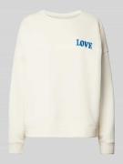 ICHI Sweatshirt mit Motiv-Stitching Modell 'MERELLA' in Offwhite, Größ...