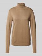 B.Young Strickpullover mit Rollkragen Modell 'Morla' in Beige, Größe L