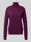 Tom Tailor Regular Fit Rollkragenpullover in unifarbenem Design in Dun...