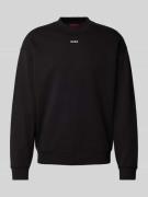 HUGO Sweatshirt mit Label-Schriftzug Modell 'Dapocrew' in Black, Größe...