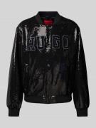 HUGO Regular Fit Jacke mit Paillettenbesatz Modell 'Bailey' in Black, ...