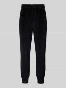 HUGO Tapered Fit Sweatpants mit Tunnelzug in Black, Größe L