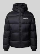 Napapijri Steppjacke mit Label-Print Modell 'SUOMI' in Black, Größe L