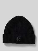 Codello Beanie mit breitem Umschlag in Black, Größe 1