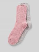 camano Socken aus Teddyfell Modell 'POMPOM' in Rosa, Größe 35-38