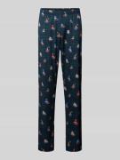 Mey Relaxed Fit Pyjama-Hose mit Motiv-Print Modell 'SLEDGE RIDE' in Gr...