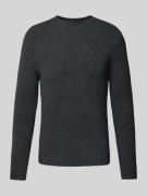 CINQUE Strickpullover mit Rundhalsausschnitt Modell 'ZAC' in Anthrazit...