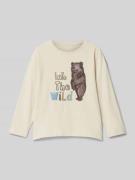 Name It Longsleeve mit Statement-Print Modell 'MOKA' in Sand, Größe 10...