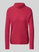 Fynch-Hatton Kaschmirpullover mit Stehkragen in Pink, Größe L