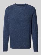 Fynch-Hatton Strickpullover aus Woll-Mix mit Rundhalsausschnitt in Mar...