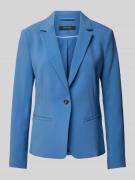 comma Regular Fit Blazer mit Reverskragen in Royal, Größe 36