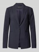 comma Regular Fit Blazer mit Knopfverschluss und Paspeltaschen in Mari...