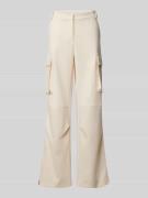 Patrizia Pepe Regular Fit Cargohose mit Gürtelschlaufen in Offwhite, G...