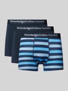 Knowledge Cotton Apparel Trunks mit elastischem Label-Bund im 3er-Pack...