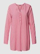 Montego Blusenshirt mit Allover-Muster in Metallic Rosa, Größe 34