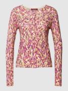 Max Mara Studio Strickjacke mit Allover-Muster Modell 'HELIER' in Pink...