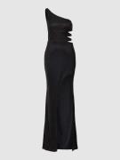 Luxuar Abendkleid mit Cut Outs in Black, Größe 42