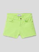 Blue Effect Shorts mit ausgefranstem Saum in Neon Gruen, Größe 170