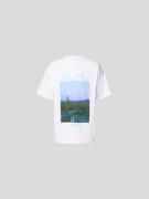 Blue Sky Inn Oversized T-Shirt mit Motiv-Print in Weiss, Größe S