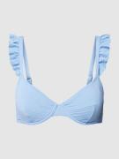 Esprit Bikini-Oberteil mit Strukturmuster Modell 'BALIAN' in Aqua, Grö...