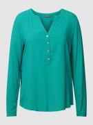 Montego Bluse mit Allover-Muster in Aqua, Größe 34