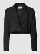 Calvin Klein Jeans Crop Blazer mit Reverskragen in Black, Größe L