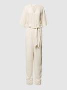 Selected Femme Jumpsuit mit V-Ausschnitt Modell 'VIVA' in Sand, Größe ...