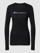 CHAMPION Longsleeve mit Label-Stitching Modell 'ENTRY LEVEL' in Black,...