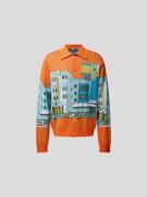 Billionaire Boys Club Strickjacke mit Motiv-Print in Orange, Größe M