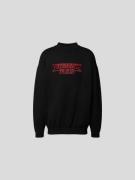 VETEMENTS Oversized Sweatshirt mit Label-Stitching in Black, Größe L