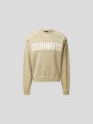 Dsquared2 Sweatshirt mit Label-Print in Hellgrau, Größe M