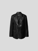 Anine Bing Blazer in Leder-Optik in Black, Größe M