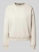 Tommy Hilfiger Regular Fit Sweatshirt mit Logo-Stitching in Sand Melan...