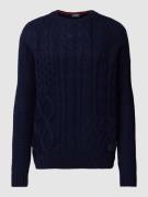 Scotch & Soda Strickpullover mit Label-Patch in Marine, Größe XL